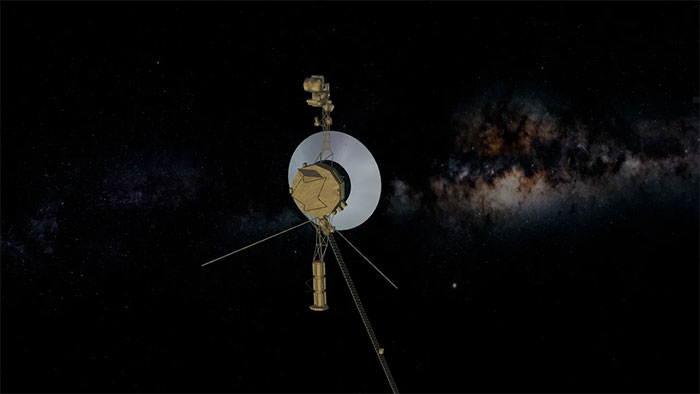 Mô phỏng tàu vũ trụ Voyager 1 tiến vào vùng không gian liên sao.